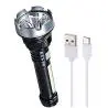 Linternas y Luz Emergencia,Linterna De Mano Recargable Usb Camping Emergencia Pesca