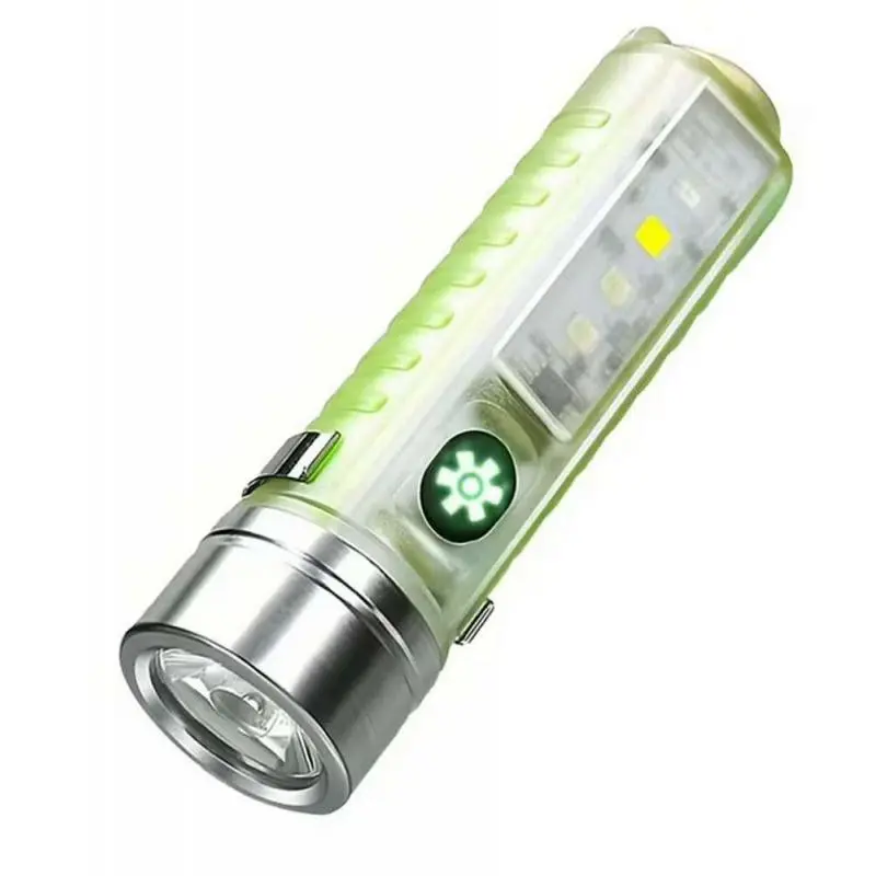 Linternas y Luz Emergencia,Linterna Recargable Usb Luz Led Uv Magnetica Portatil Gancho