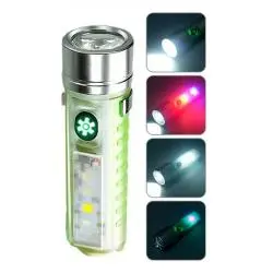 Linternas y Luz Emergencia,Linterna Recargable Usb Luz Led Uv Magnetica Portatil Gancho