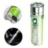 Linternas y Luz Emergencia,Linterna Recargable Usb Luz Led Uv Magnetica Portatil Gancho