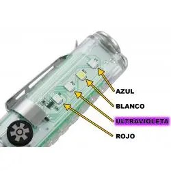 Linternas y Luz Emergencia,Linterna Recargable Usb Luz Led Uv Magnetica Portatil Gancho