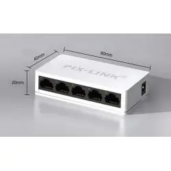 Adaptadores de Red,Switch de Red Rj45 5 Puertos 10 / 100 Mbps Ethernet Internet