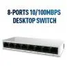 Adaptadores de Red,Switch de Red Rj45 8 Puertos 10 / 100 Mbps Ethernet Internet