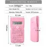 Calculadoras,Calculadora Cientifica Rosada Pantalla LCD Colegio Oficina KK82MS-D