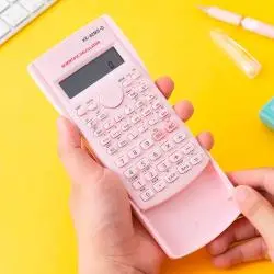 Calculadoras,Calculadora Cientifica Rosada Pantalla LCD Colegio Oficina KK82MS-D