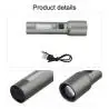 Linternas y Luz Emergencia,Linterna Recargable Usb Led Zoom Portatil Caping Emergencia - 13854