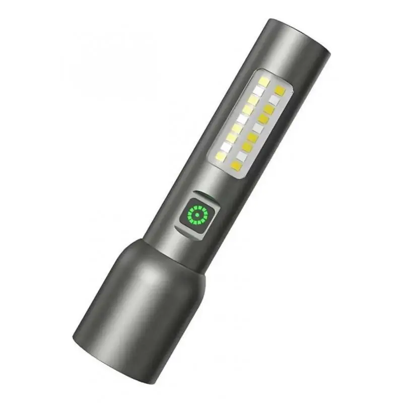Linternas y Luz Emergencia,Linterna Recargable Usb Led Zoom Portatil Caping Emergencia - 13854
