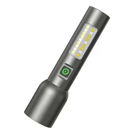 Linternas y Luz Emergencia,Linterna Recargable Usb Led Zoom Portatil Caping Emergencia - 13854
