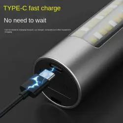 Linternas y Luz Emergencia,Linterna Recargable Usb Led Zoom Portatil Caping Emergencia - 13854