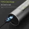 Linternas y Luz Emergencia,Linterna Recargable Usb Led Zoom Portatil Caping Emergencia - 13854