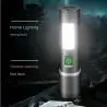 Linternas y Luz Emergencia,Linterna Recargable Usb Led Zoom Portatil Caping Emergencia - 13854