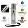 Linternas y Luz Emergencia,Linterna Tactica Recargable Usb Led Alto Alcance Portatil - 13921