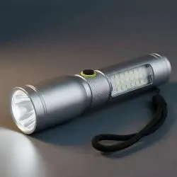 Linternas y Luz Emergencia,Linterna Tactica Recargable Usb Led Alto Alcance Portatil - 13921