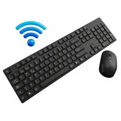 Kit Teclado + Mouse,Kit Mouse Teclado Inalambrico Usb Pc Notebook Escritorio - 3100