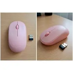 Mouse,Mouse Inalambrico Rosa Usb Color Rosado Pc Notebook Pink