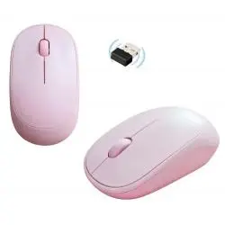 Mouse,Mouse Inalambrico Rosa Usb Color Rosado Pc Notebook Pink