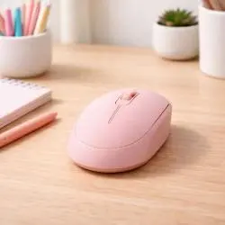 Mouse,Mouse Inalambrico Rosa Usb Color Rosado Pc Notebook Pink