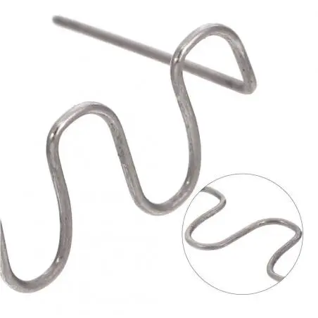 Otros,100 Grapas Alambre ondulado 0.8mm Soldar Plastico Parachoque