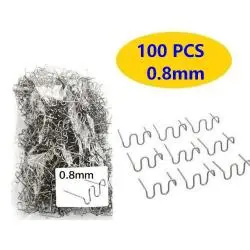 Otros,100 Grapas Alambre ondulado 0.8mm Soldar Plastico Parachoque