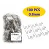 Otros,100 Grapas Alambre ondulado 0.8mm Soldar Plastico Parachoque
