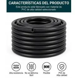 Otros,Manguera Gruesa Tubo Flexible Pvc 3mm 1 Metro Negra