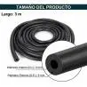 Otros,Manguera Gruesa Tubo Flexible Pvc 3mm 1 Metro Negra