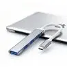 Hub USB,Hub Usb Adaptador Conector Tipo C Zapatilla Pc Notebook. Hub Slim