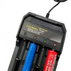 Cargadores de Pilas (Con y sin Pilas),Cargador 4 Pilas Bateria Recargable 18650 26650 14500 USB - MS5D84A
