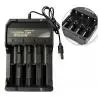 Cargadores de Pilas (Con y sin Pilas),Cargador 4 Pilas Bateria Recargable 18650 26650 14500 USB - MS5D84A