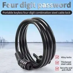 Cables y Accesorios Seguridad,Cadena Bicicleta Moto Candado Combinacion Reforzada Gruesa