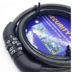 Cables y Accesorios Seguridad,Cadena Bicicleta Moto Candado Combinacion Reforzada Gruesa