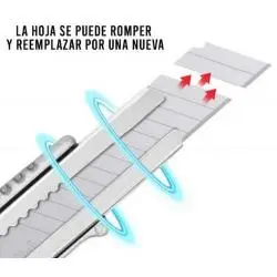 Artículos de Oficina,Corta Carton Cuchillo Cartonero Cutter Tip Top Metal Cortante - YIAD