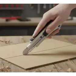 Artículos de Oficina,Corta Carton Cuchillo Cartonero Cutter Tip Top Metal Cortante - YIAD
