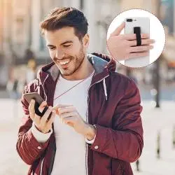 Soporte, Tripode, Lentes y Bastón Selfie,Cinta Anillo Para Celular Tela Antirrobo Sujetador Elastico