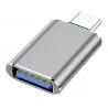 Adaptadores de Audio, BT y OTG,Adaptador Otg Metalico Usb A Tipo C 3.0 Conversor Pendrive - WH8198