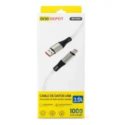 Cables de Datos y Carga,Cable USB Tipo C Silicona Flexible Grueso Metalico Carga Datos - WH7929