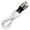 Cables de Datos y Carga,Cable USB Tipo C Silicona Flexible Grueso Metalico Carga Datos - WH7929
