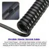 Cables de Datos y Carga,Cable USB Tipo C Espiral Resorte Carga Datos Celular Tablet