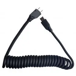 Cables de Datos y Carga,Cable USB Tipo C Espiral Resorte Carga Datos Celular Tablet