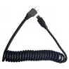 Cables de Datos y Carga,Cable USB Tipo C Espiral Resorte Carga Datos Celular Tablet