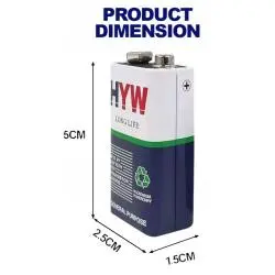 Pilas y Baterias,Bateria Pila 9V 6F22 6LP3146 MN1604 Tester Juguetes Control