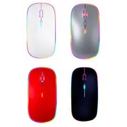 Mouse,Mouse Óptico Inalámbrico Recargable Pc Notebook