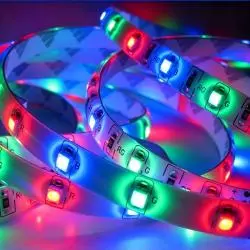 Cintas y Tiras LED,Cinta Led Rgb Tricolor Control Transformador Pegable 12v