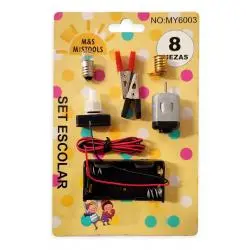 Otros,Kit Circuito Electrico Escolar Ampolleta Pinzas Motor Cable - MY6003