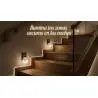 Ampolletas,3X Espanta Cuco Nocturno Luz Led Sensor Noche Niño Enchufe - AS0271