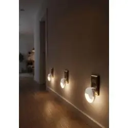 Ampolletas,3X Espanta Cuco Nocturno Luz Led Sensor Noche Niño Enchufe - AS0271