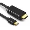 Adaptador de Video y Conversor,Cable Adaptador Thunderbolt Mdp Mini Displayport Macho A Hdmi Macho