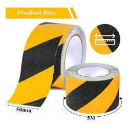 Cables y Accesorios Seguridad,Cinta Huincha Antideslizante Autoadhesiva Seguridad 5 Metros