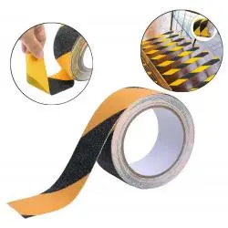 Cables y Accesorios Seguridad,Cinta Huincha Antideslizante Autoadhesiva Seguridad 5 Metros