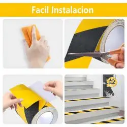 Cables y Accesorios Seguridad,Cinta Huincha Antideslizante Autoadhesiva Seguridad 5 Metros